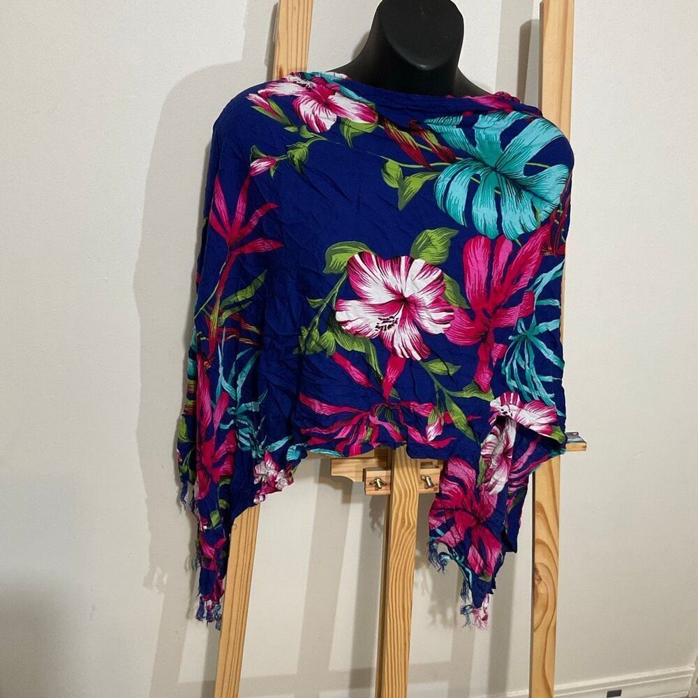 Hibiscus Collection Tina’s Creation, sarong floral wrap, coverup one size